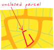 unclosed parcel